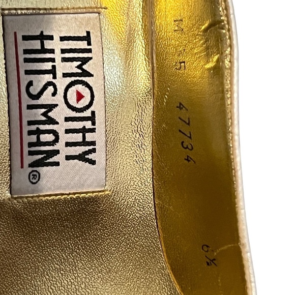 TIMOTHY HITSMAN Vintage Preppy Classic Women's Heels White Size 6.5 M - Picture 7 of 10